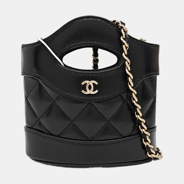 CHANEL 31 Mini Quilted Lambskin Black
