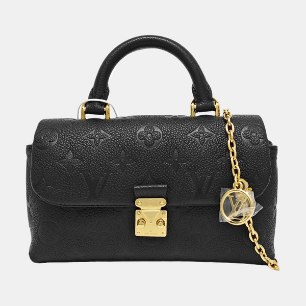 MADELEINE Nano Monogram Calfskin Black
