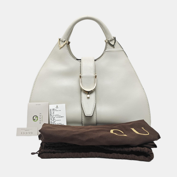 Stirrup Calfskin White