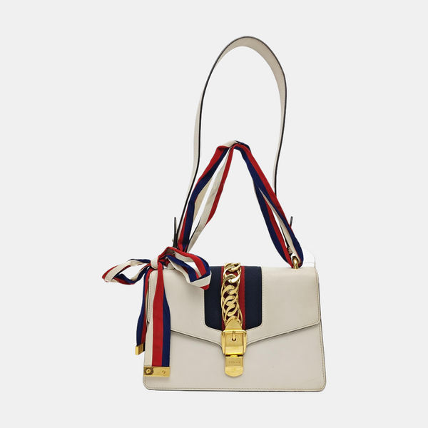 Sylvie Small Calfskin White