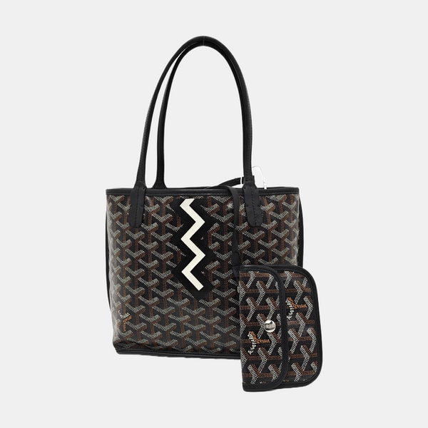 Anjou Mini Coated Canvas Black