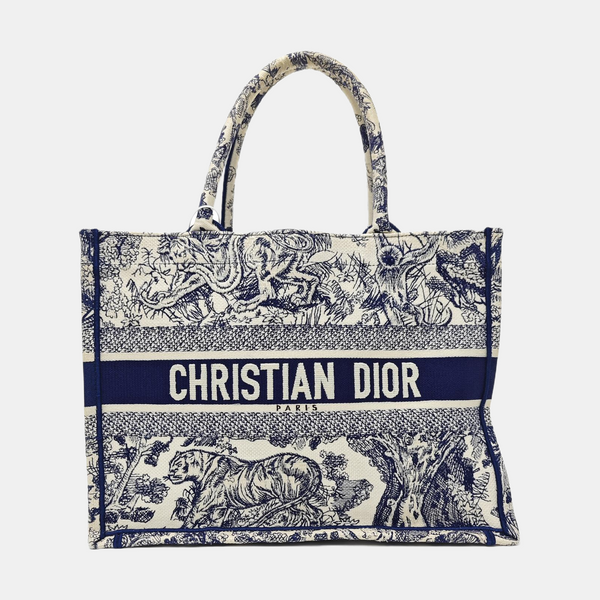 Book Tote Medium Canvas Blue