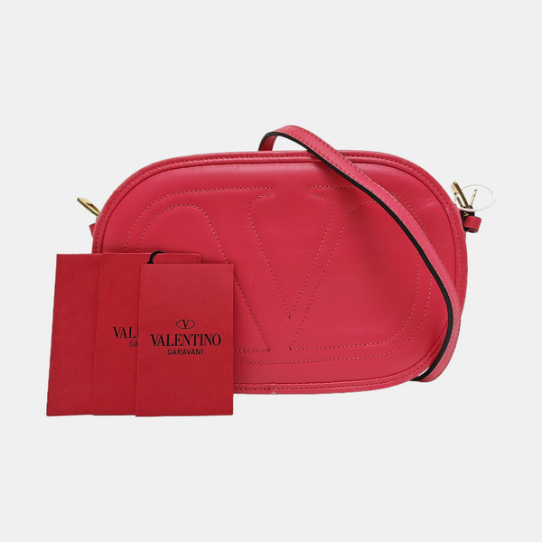 Vlogo Signatur Quilted Calfskin Red