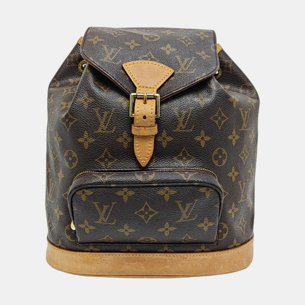 MONTSOURIS MM Monogram Coated Canvas Brown