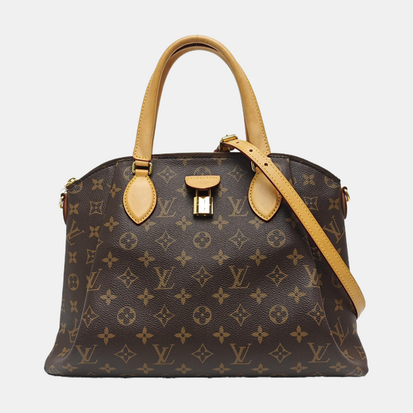 RIVOLI MM Monogram Coated Canvas Brown