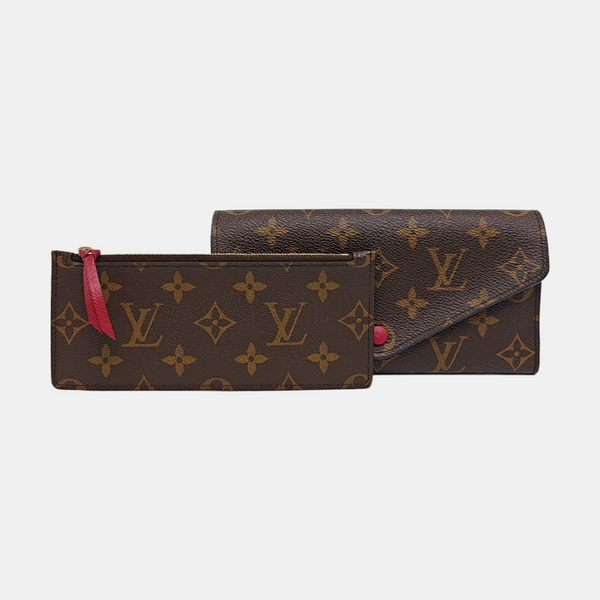 JOSÉPHINE Monogram Coated Canvas Brown Wallet