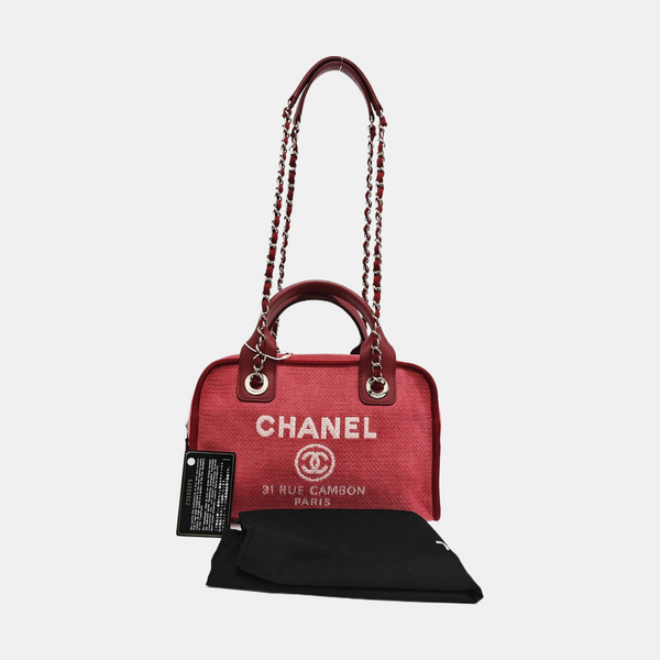 DEAUVILLE Small Fabric Red