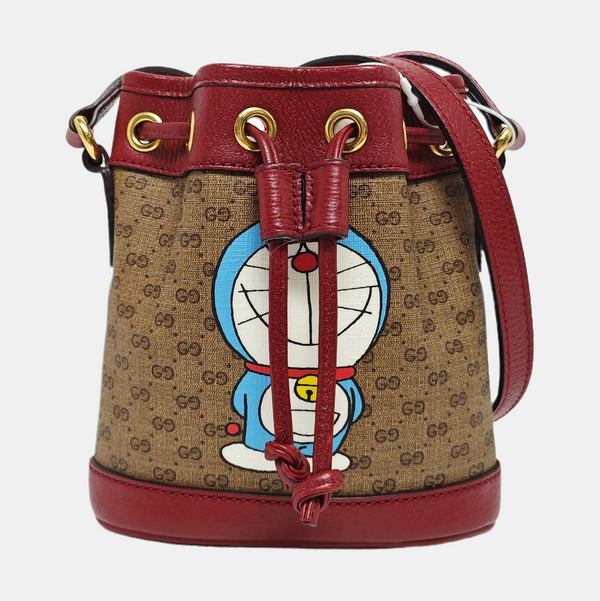 Doraemon X Gucci Mini Monogram Coated Canvas Multicolor