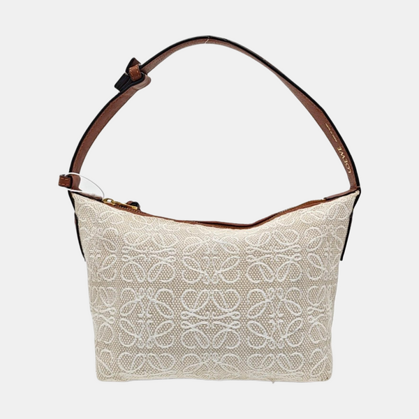 Monogram Canvas Shoulder Bag Beige