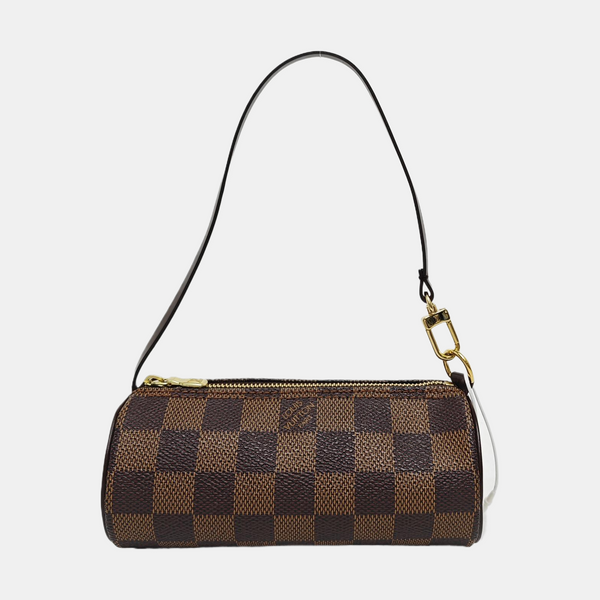PAPILLON Mini Damier Ebene Coated Canvas Brown