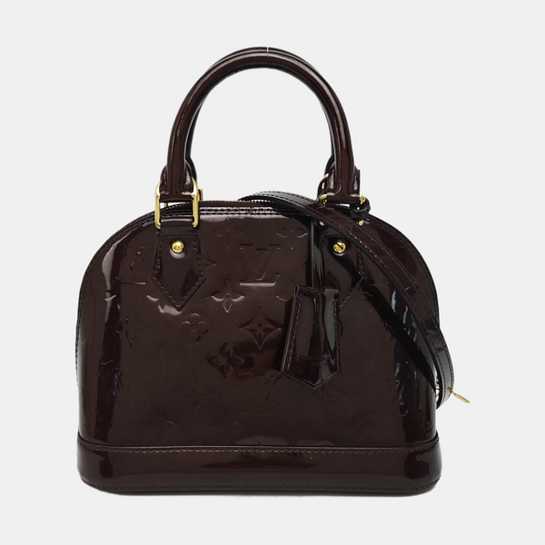 ALMA BB Monogram Patent Leather Red
