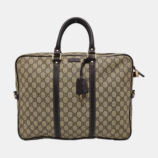 Monogram Coated Canvas Top Handle Bag Beige