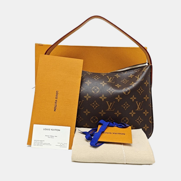 SLOUCHY PM Monogram Coated Canvas Brown