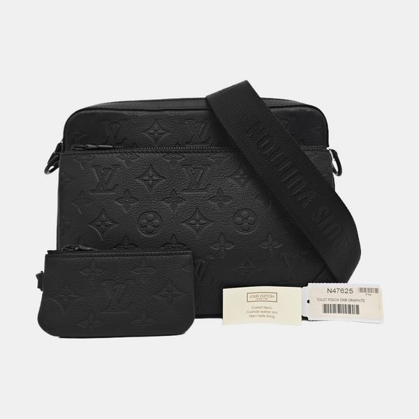 DUO Monogram Calfskin Black