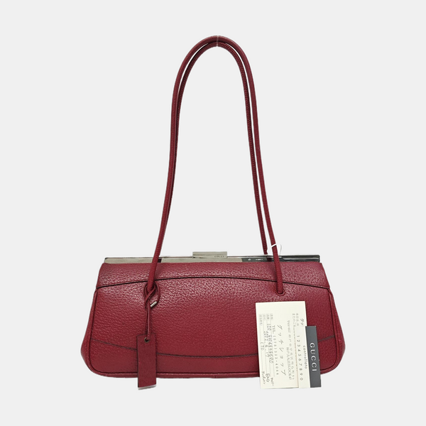 Calfskin Top Handle Bag Red