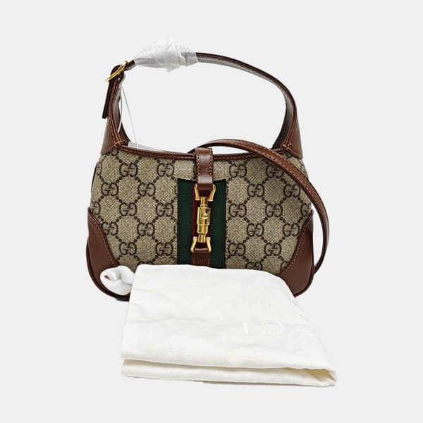 Jackie 1961 Mini Monogram Coated Canvas Beige