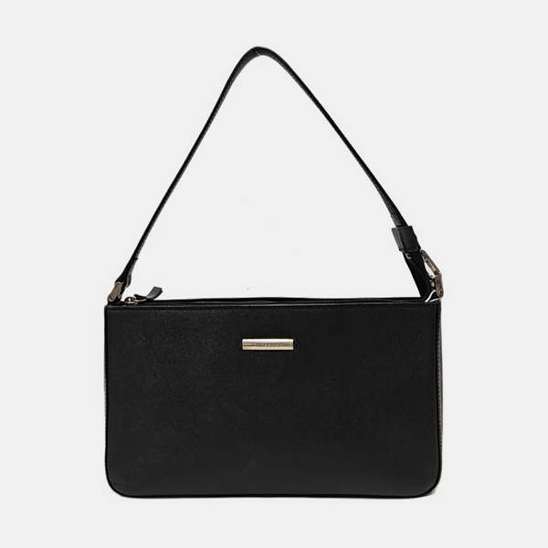 Calfskin Top Handle Bag Black