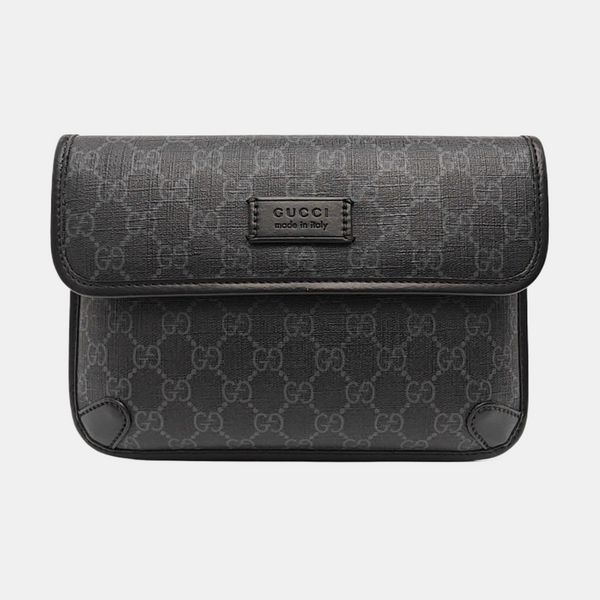 Neo Vintage Monogram Coated Canvas Black