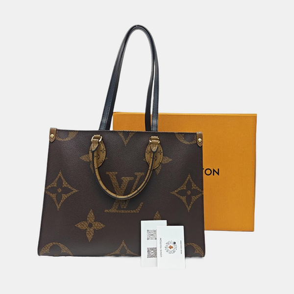 ONTHEGO MM Monogram Coated Canvas Brown