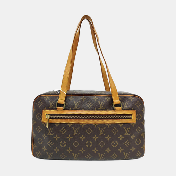 CITE GM Monogram Coated Canvas Brown