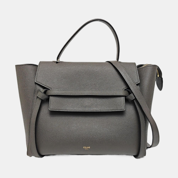 BELT Mini Calfskin Gray