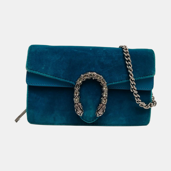 Dionysus Super Mini Terciopelo Azul