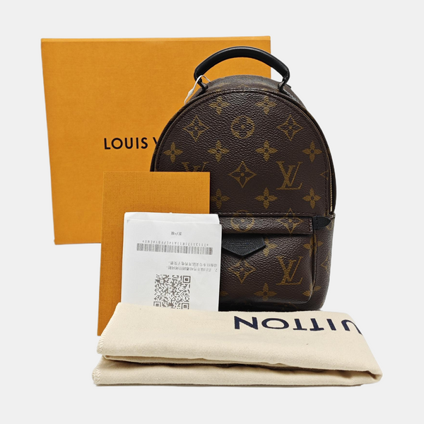 PALM SPRINGS Mini Monogram Coated Canvas Brown