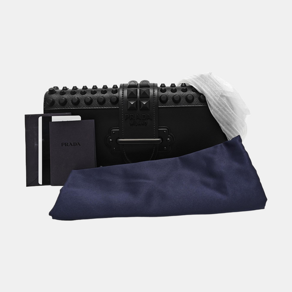 Calfskin Shoulder Bag Black