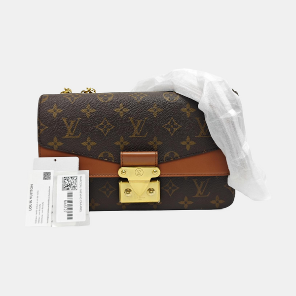 MARCEAU Monogram Coated Canvas Brown