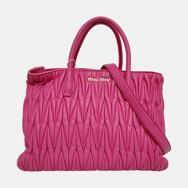 Avenue Quilted Lambskin Pink