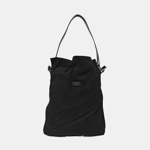 Nylon Top Handle Bag Black