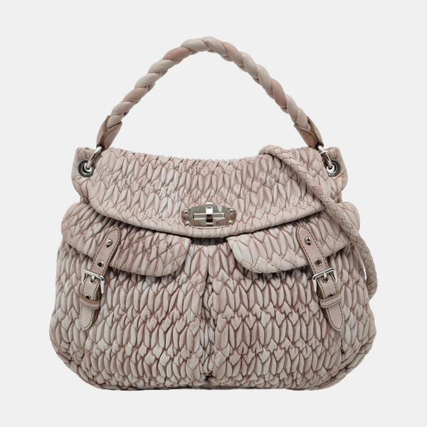 Calfskin Shoulder Bag White