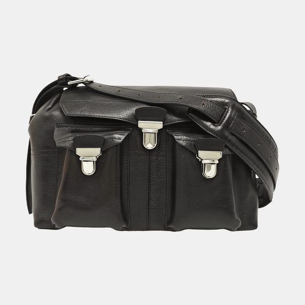 Calfskin Shoulder Bag Brown