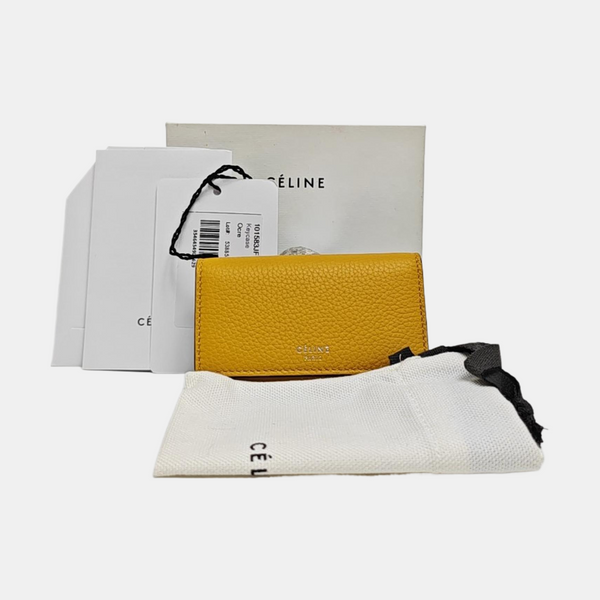 Calfskin Key Pouch Yellow