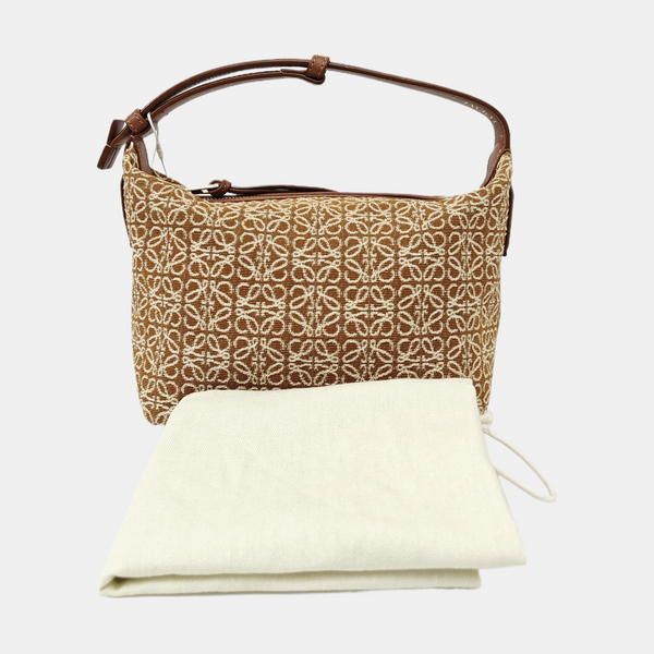 Monogram Canvas Top Handle Bag Brown