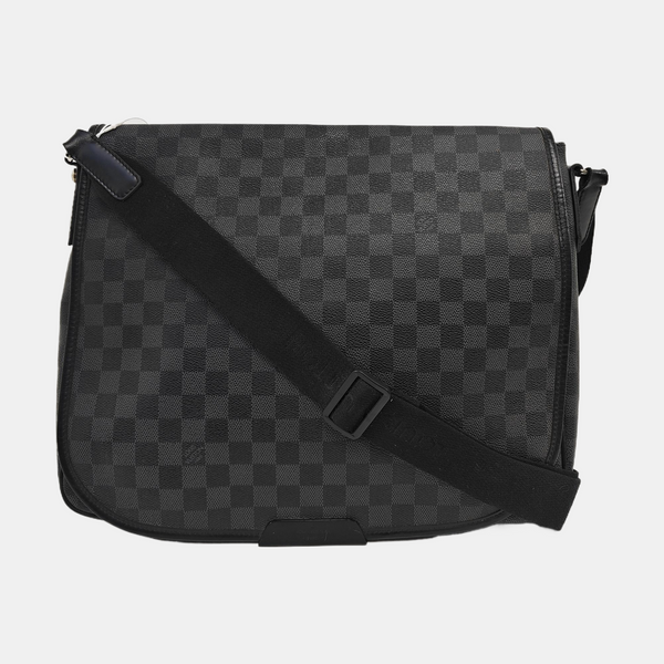 DANIEL Damier Graphite Coated Canvas Gray