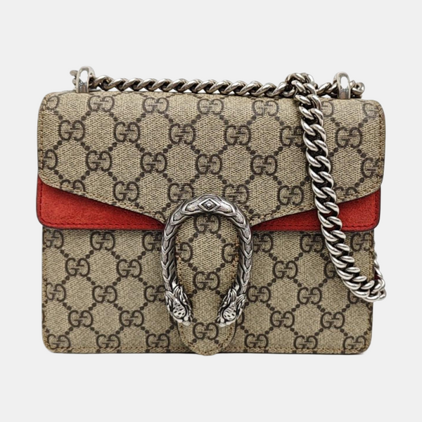 Dionysus Mini Monogram Coated Canvas Beige