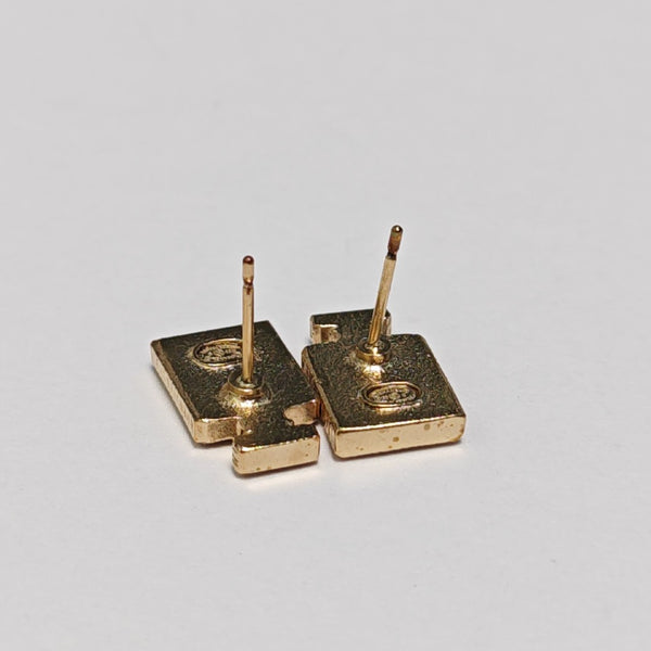 Metal Gold Stud Earrings