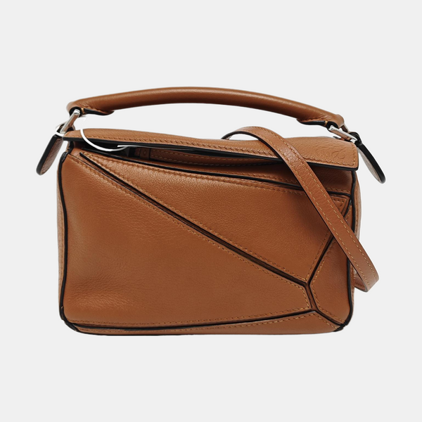 Puzzle Mini Calfskin Brown