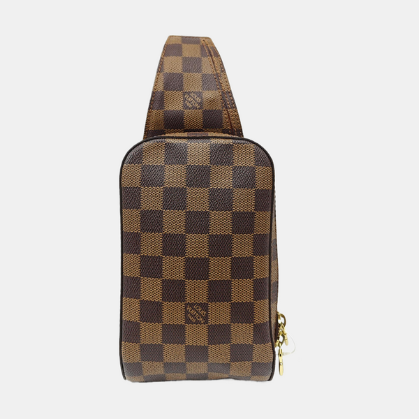 GÉRONIMOS Damier Ebene Coated Canvas Brown