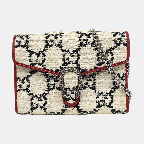 Dionysus Mini Monogram Wool White
