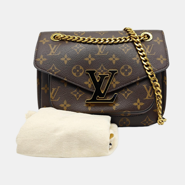 PASSY Monogram Coated Canvas Brown