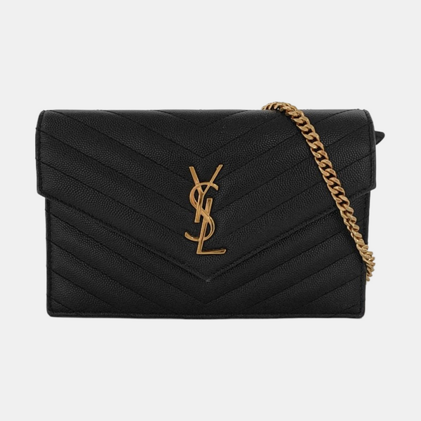 MONOGRAM WOC Chevron Calfskin Black