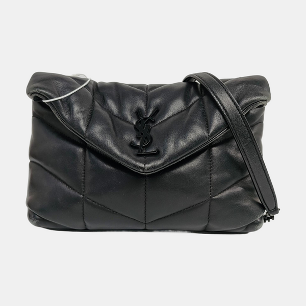 PUFFER Mini Quilted Lambskin Black