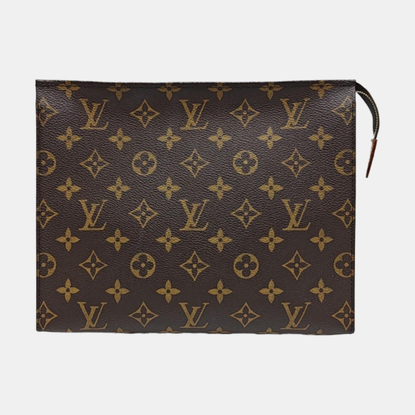 TOILET POCKET 26 Monogram Coated Canvas Brown