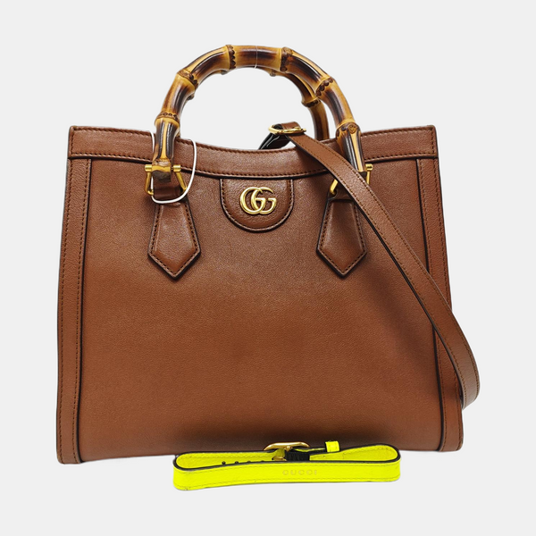 Diana Small Calfskin Brown