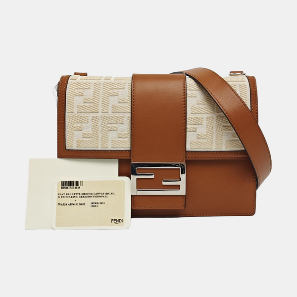 Authenticated pre-owned Baguette Medium Calfskin Brown - Shoulder Bag at Looply