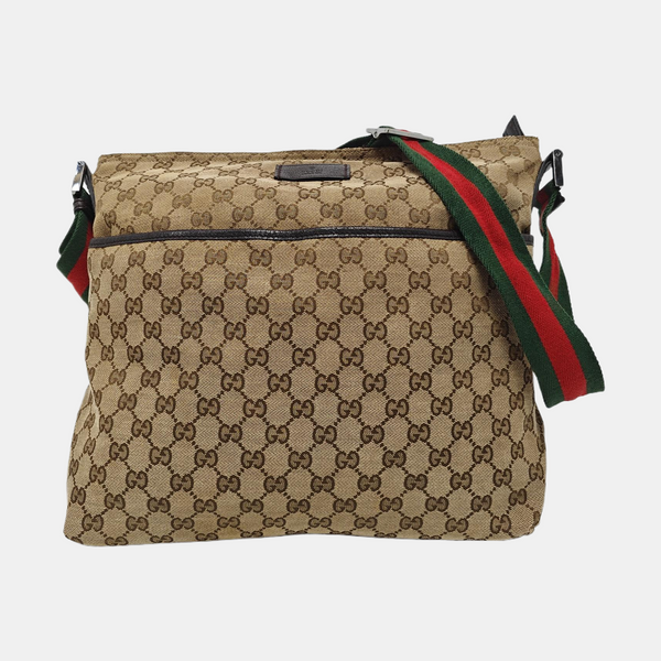 Ophidia Medium Monogram Canvas Brown