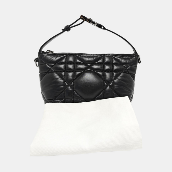 Diortravel Nomad Small Cannage Calfskin Black