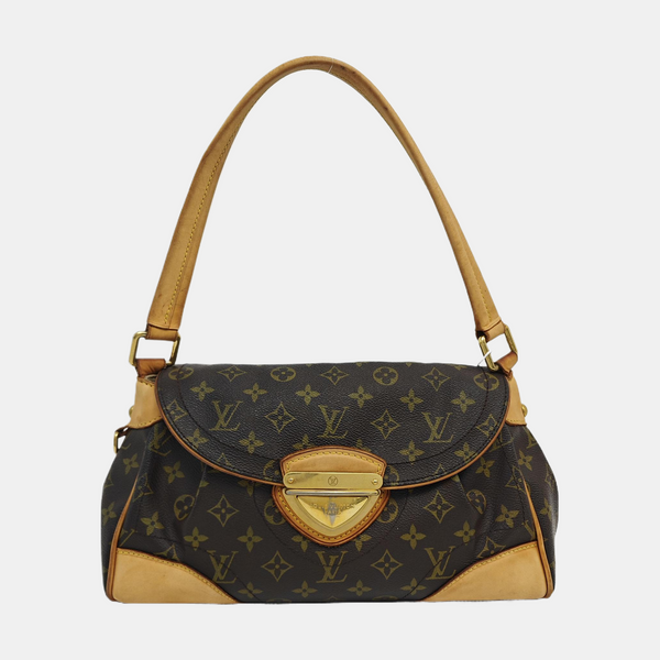 BEVERLY MM Monogram Coated Canvas Brown